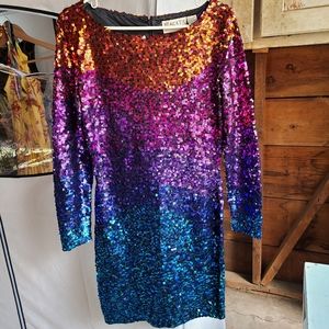 Rainbow Sequin Dress